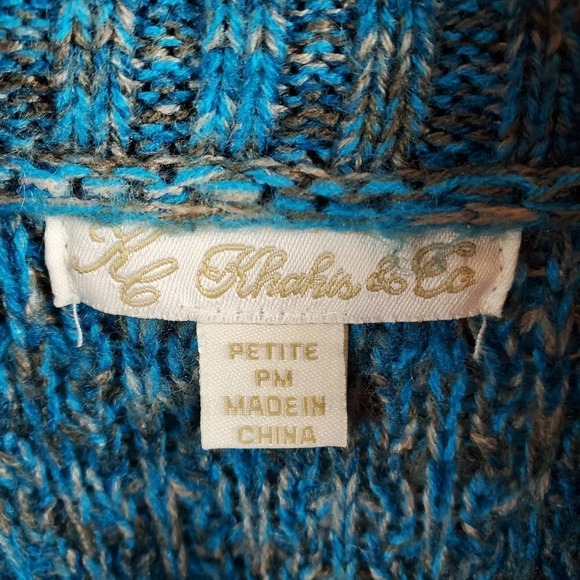 KL Khakis & Co  Cowl Neck Sweater Size Petite Medium - Picture 6 of 8